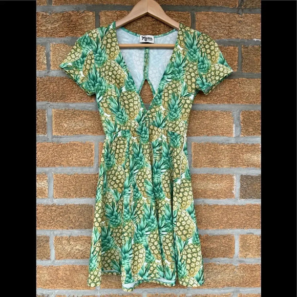 Show Me Your MuMu Dresses & Skirts - SHOW ME YOUR MUMU Ibiza Pineapple Mini Dress XS